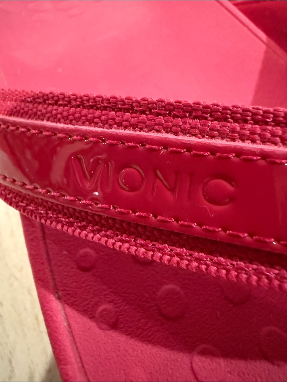 Vionic High Point Pink Women’s Size 7  Flip Flop Sandals - Picture 2 of 7